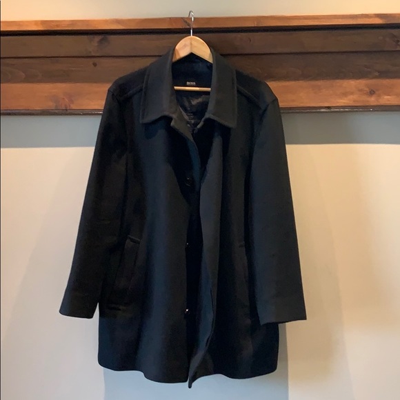 Winter / Fall Black Jacket cashmere/wool - Picture 1 of 3